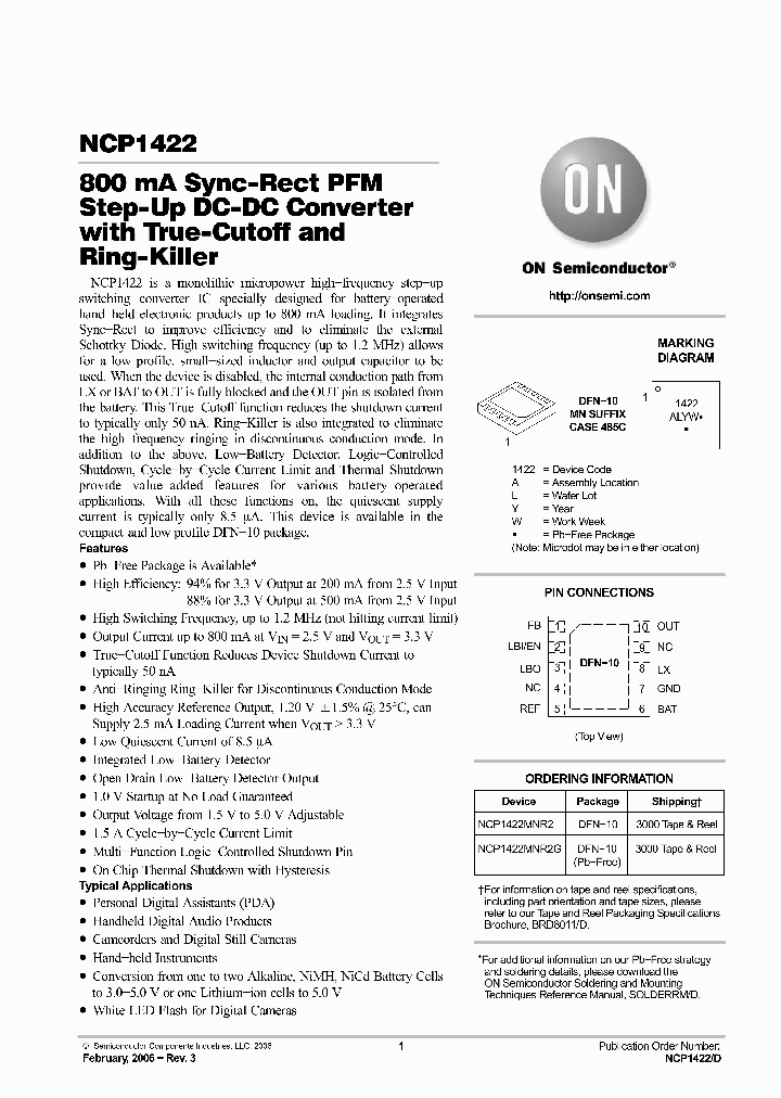 NCP1422MNR2_7207550.PDF Datasheet
