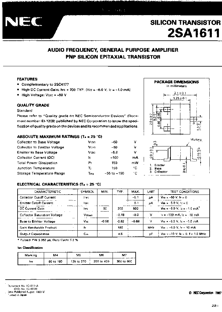 2SA1611M6-A_7210565.PDF Datasheet