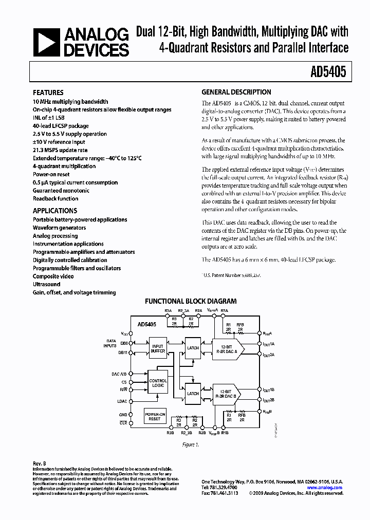 AD5405YCPZ_7217422.PDF Datasheet