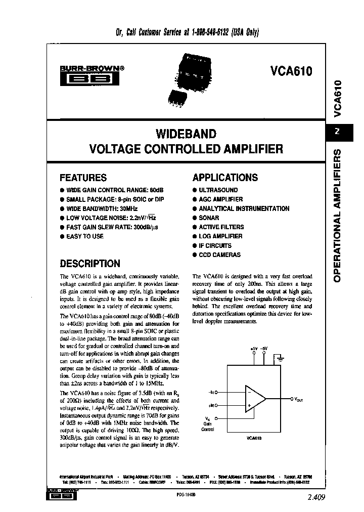 VCA610AP_7218341.PDF Datasheet