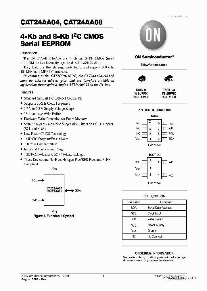 CAT24AA08_7220405.PDF Datasheet