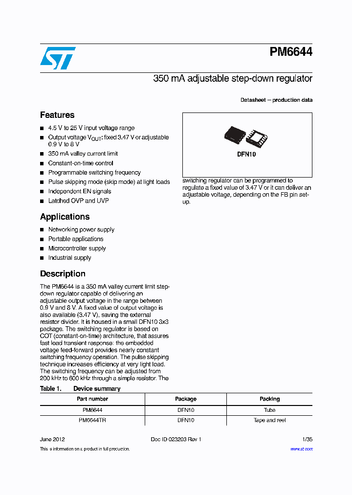 PM6644_7226164.PDF Datasheet