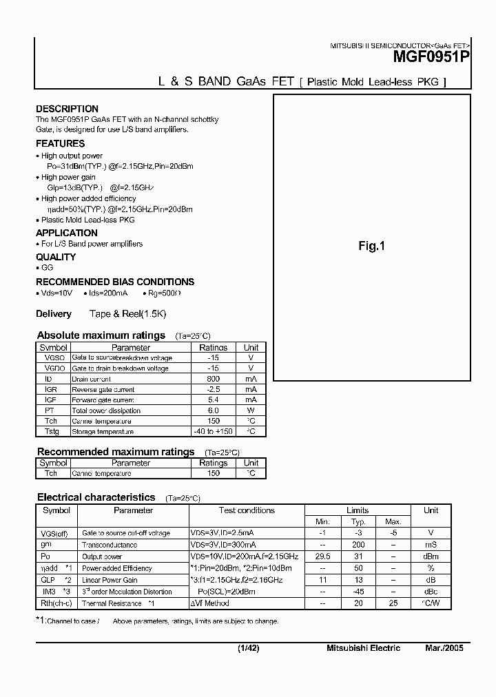 MGF0951P_7231260.PDF Datasheet