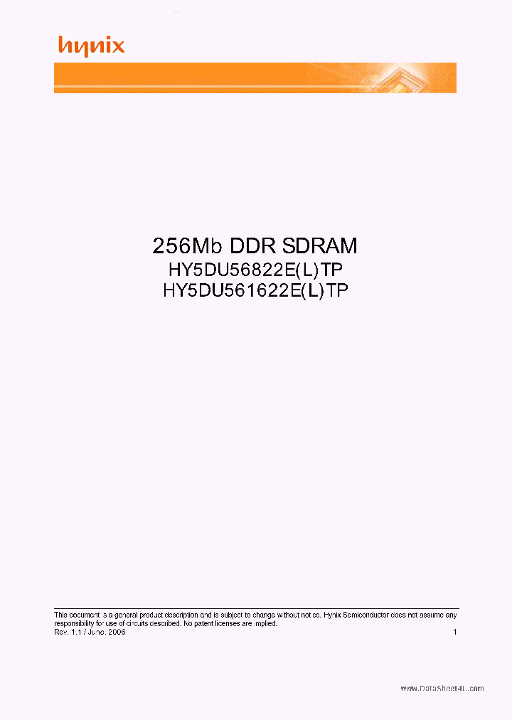 HY5DU561622E_7233928.PDF Datasheet
