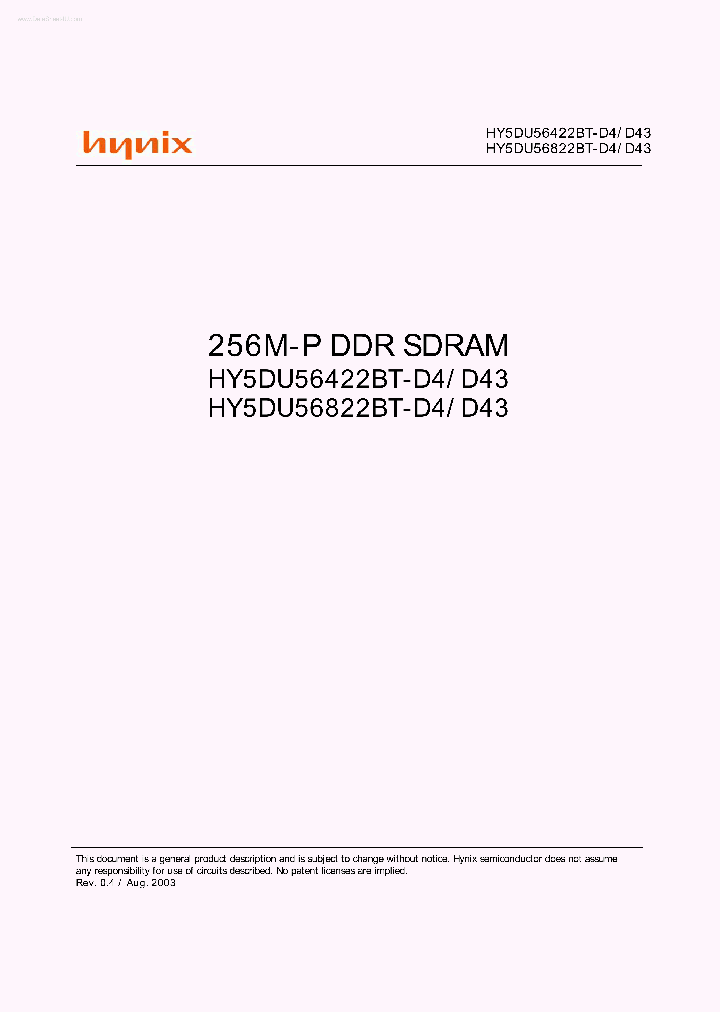 HY5DU56422BT-D4_7233931.PDF Datasheet