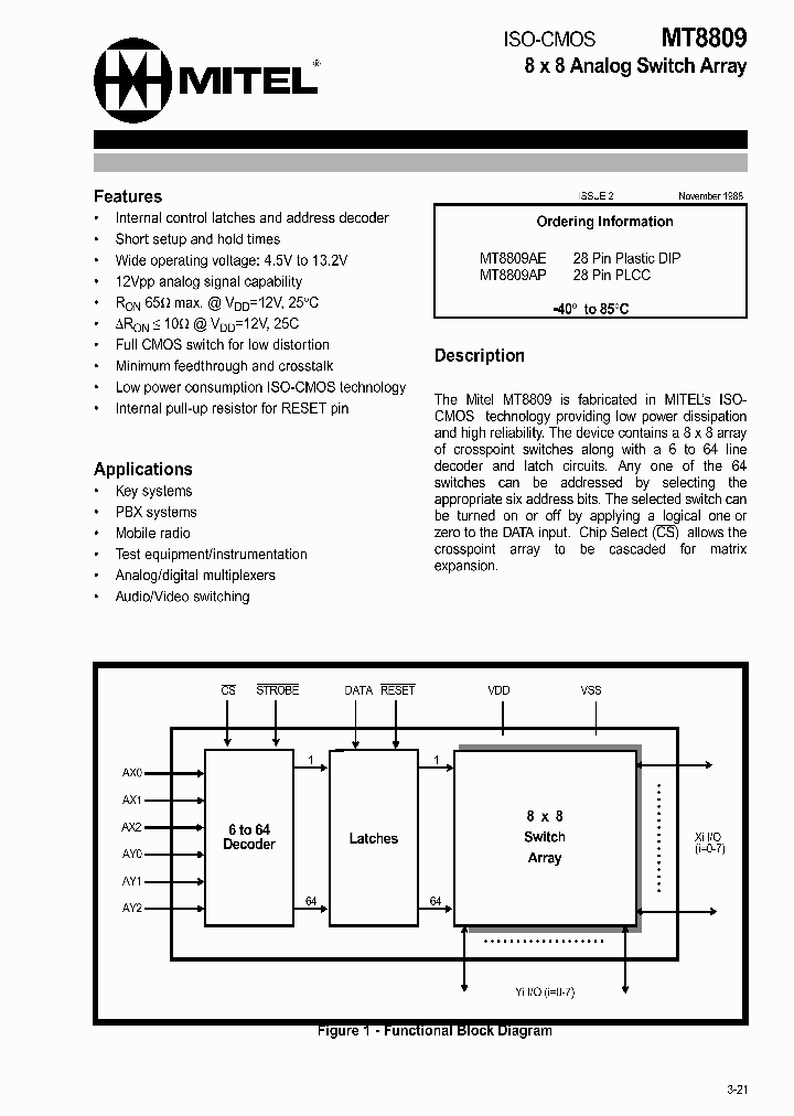 MT8809_7235667.PDF Datasheet