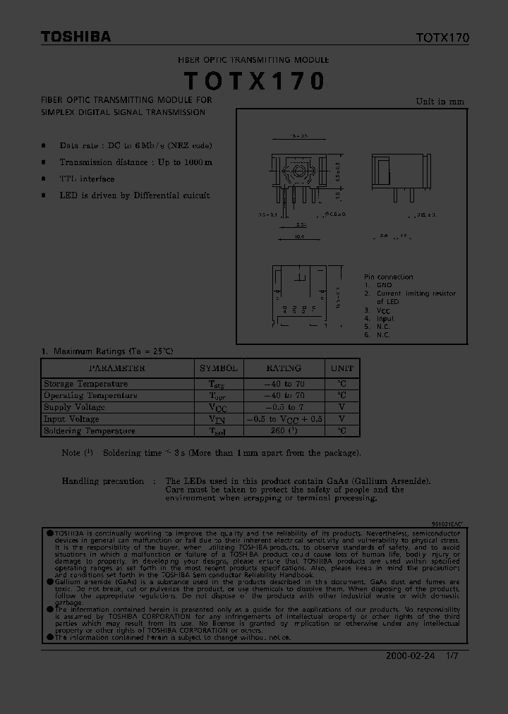 TOTX170_7237601.PDF Datasheet