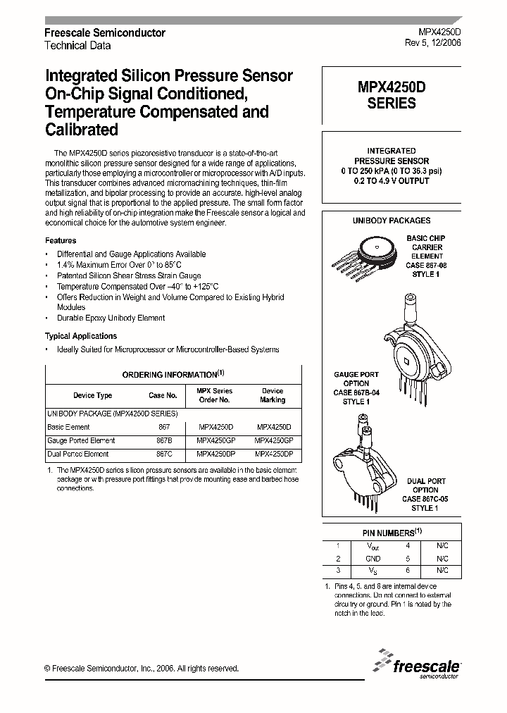 MPX4250GP_7237846.PDF Datasheet