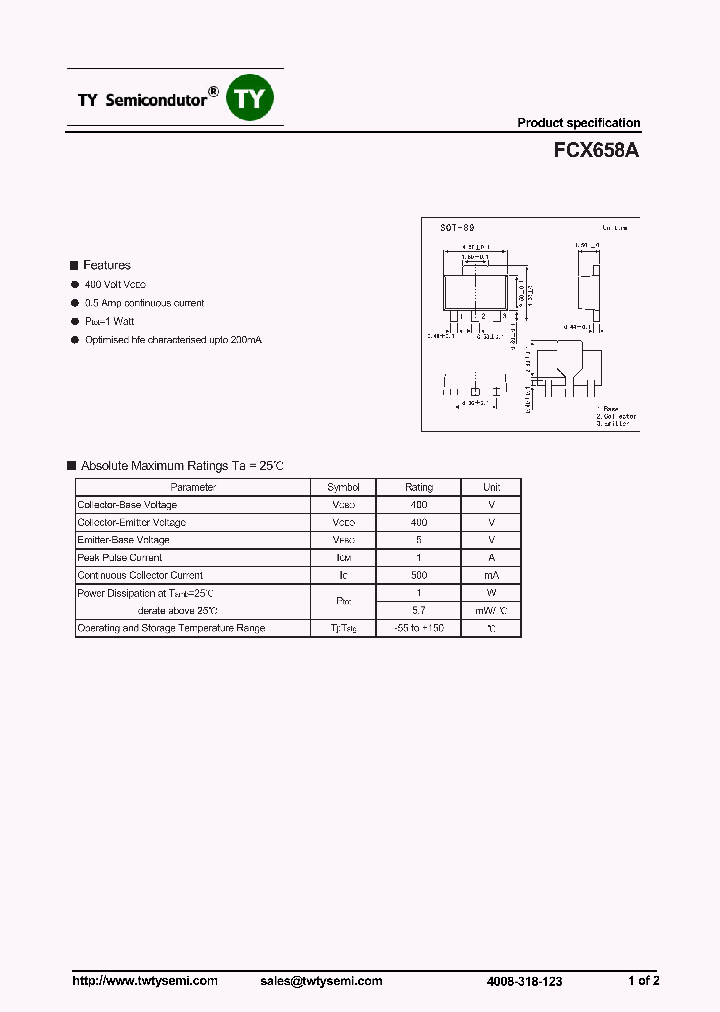 FCX658A_7243494.PDF Datasheet