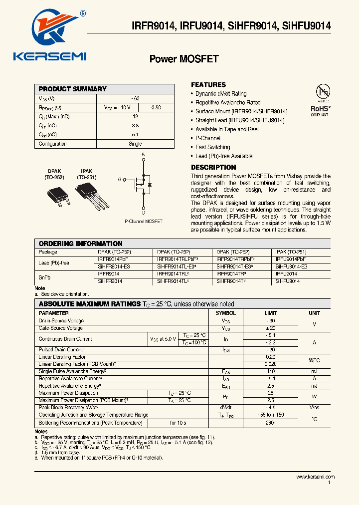 IRFR9014_7243546.PDF Datasheet