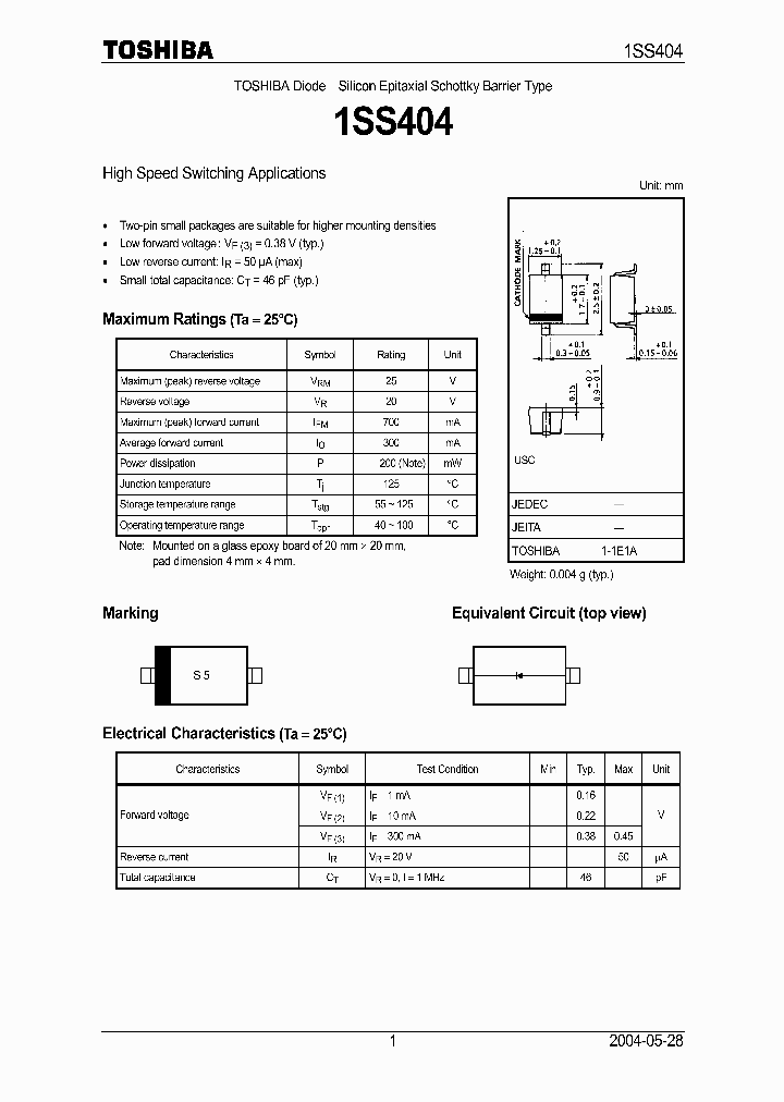 1SS404_7245464.PDF Datasheet