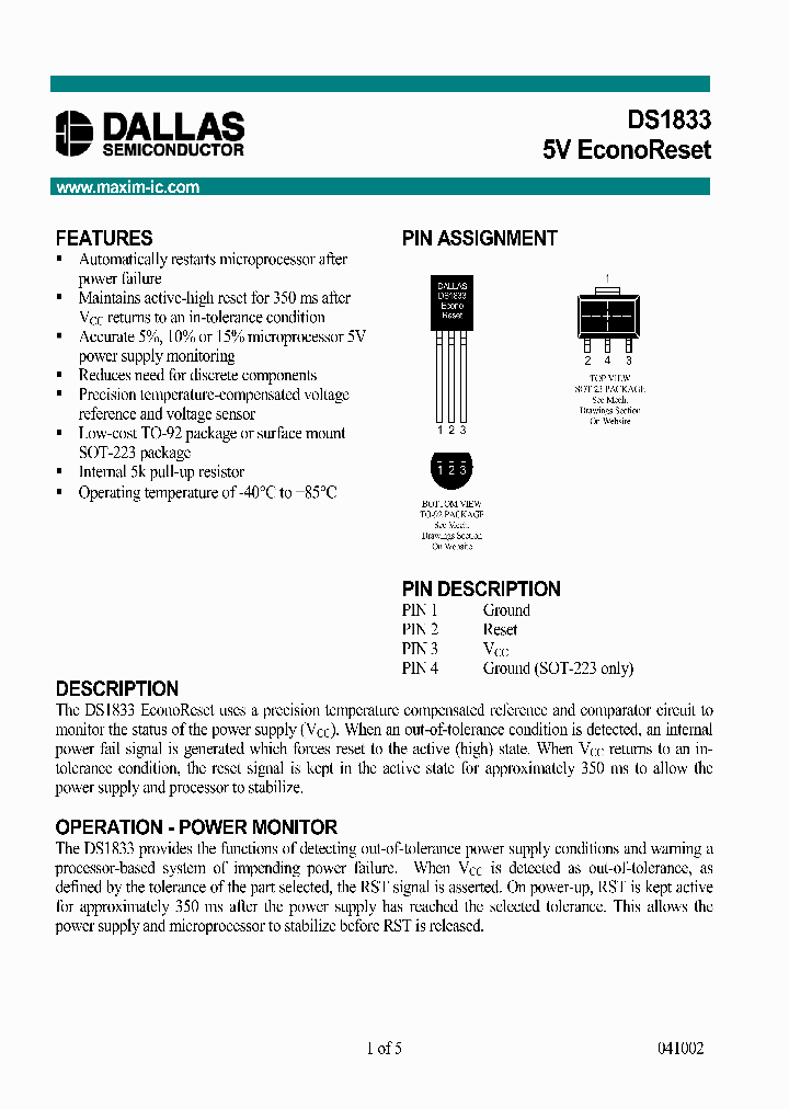 DS1833-10_7245858.PDF Datasheet