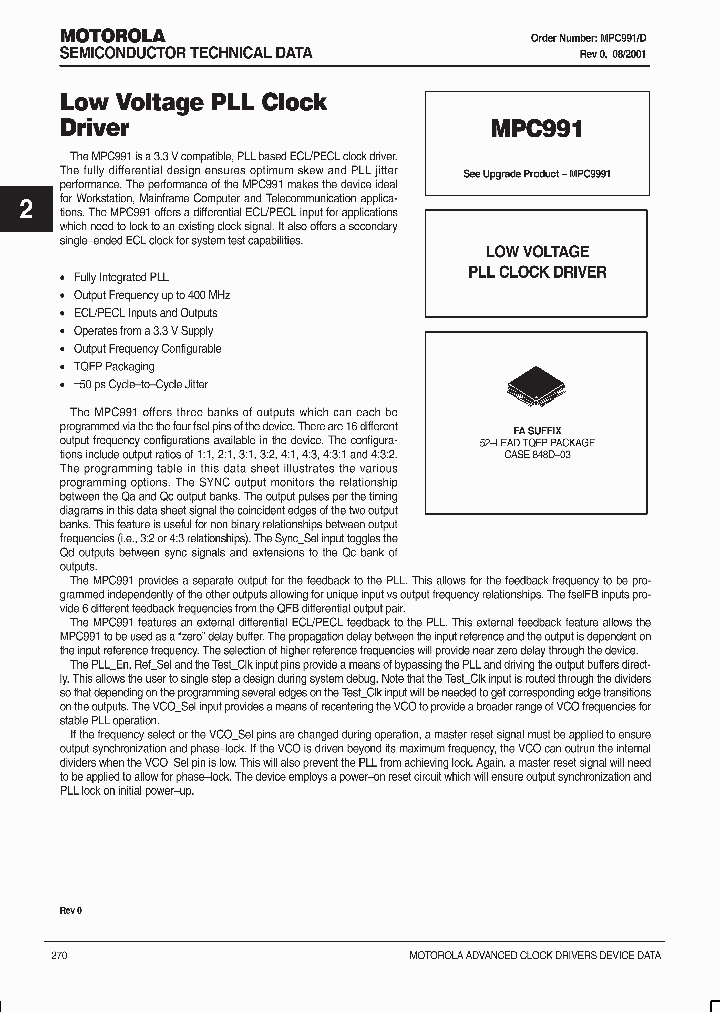 MPC991FA_7248042.PDF Datasheet
