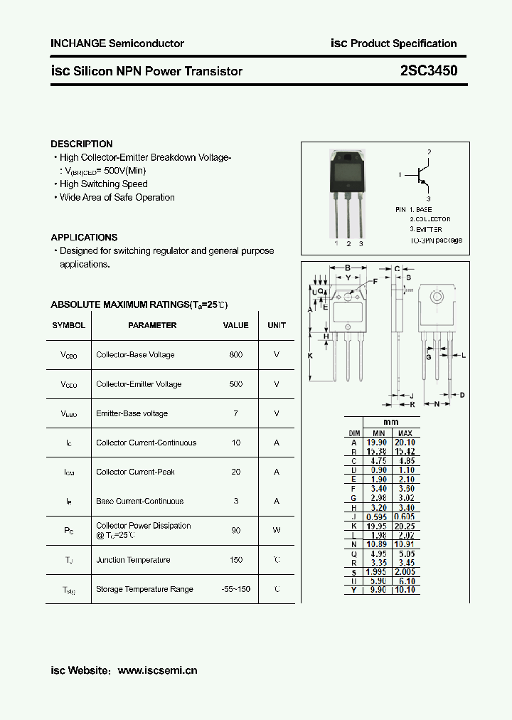 2SC3450_7254012.PDF Datasheet