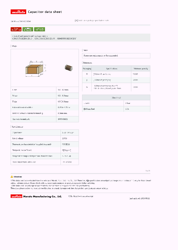 GRM1555C1E2R3CZ01D_7255729.PDF Datasheet
