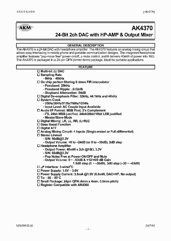 AKD4370_7256803.PDF Datasheet
