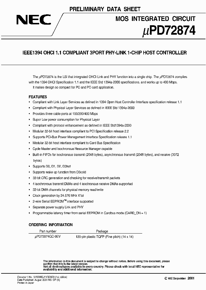 UPD72874GC-9EV_7257127.PDF Datasheet