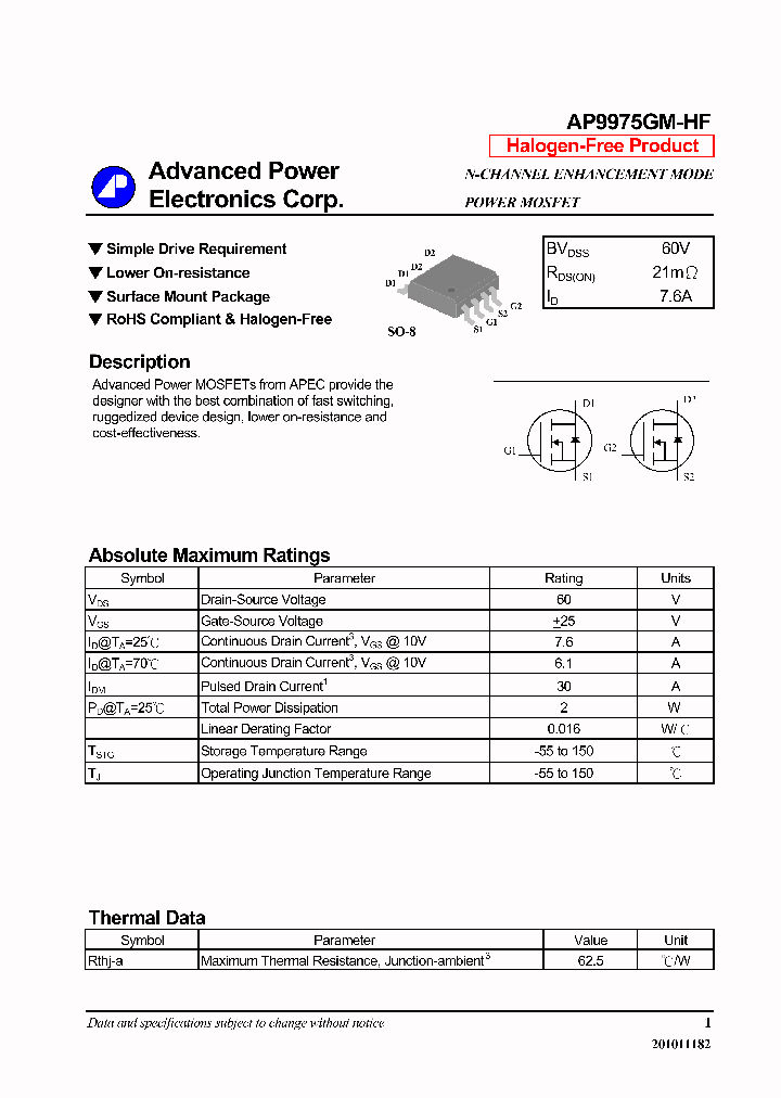 AP9975GM-HF_7257253.PDF Datasheet