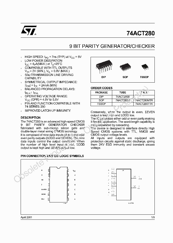 74ACT280MTR_7257268.PDF Datasheet