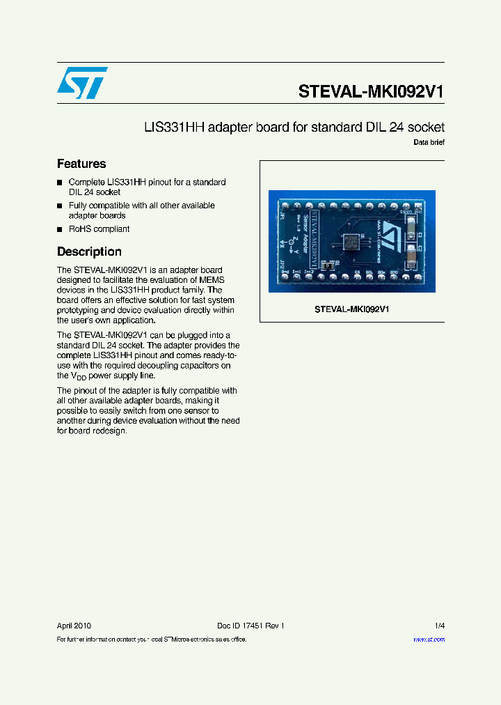 STEVAL-MKI092V1_7257831.PDF Datasheet