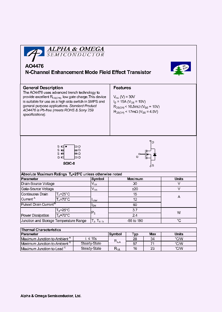 ALPHA-AO4476_7259107.PDF Datasheet