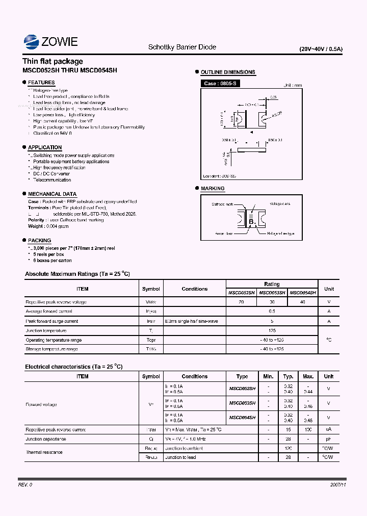 MSCD052SH_7260691.PDF Datasheet