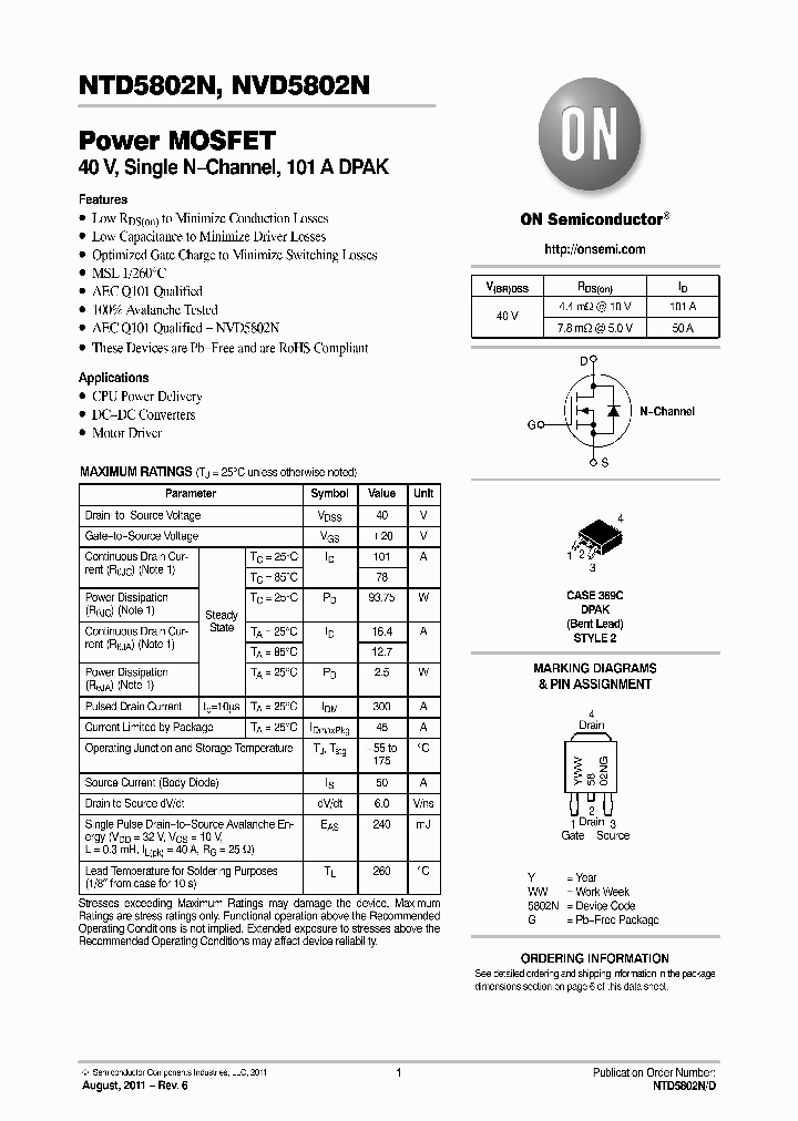 NTD5802N_7264315.PDF Datasheet
