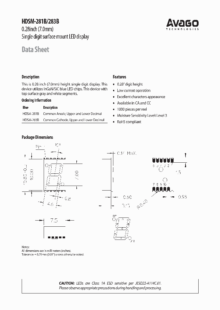 HDSM-281B_7264313.PDF Datasheet