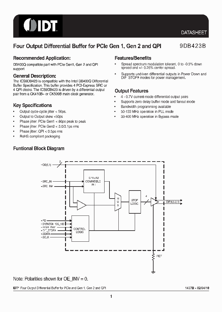 9DB423BFLF_7280472.PDF Datasheet