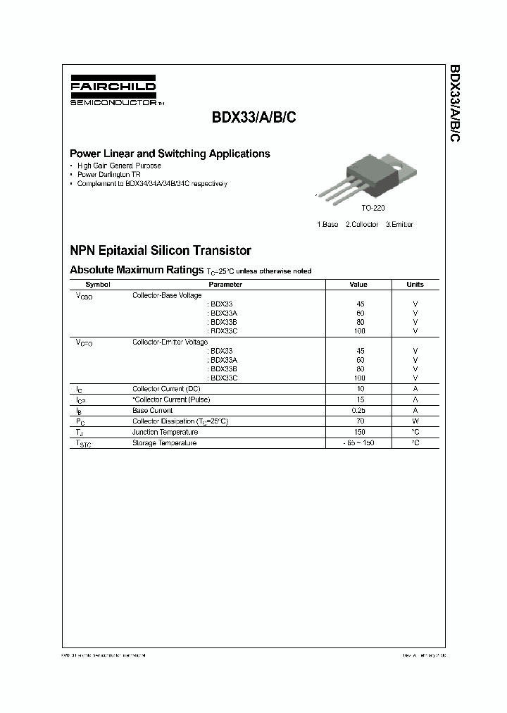 BDX33_7289599.PDF Datasheet