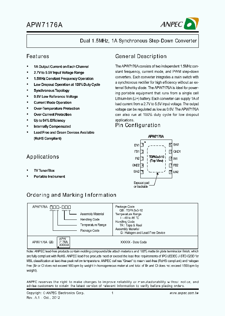 APW7176A_7290330.PDF Datasheet
