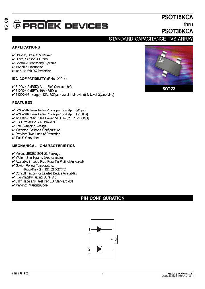 PSOT15KCA_7290835.PDF Datasheet