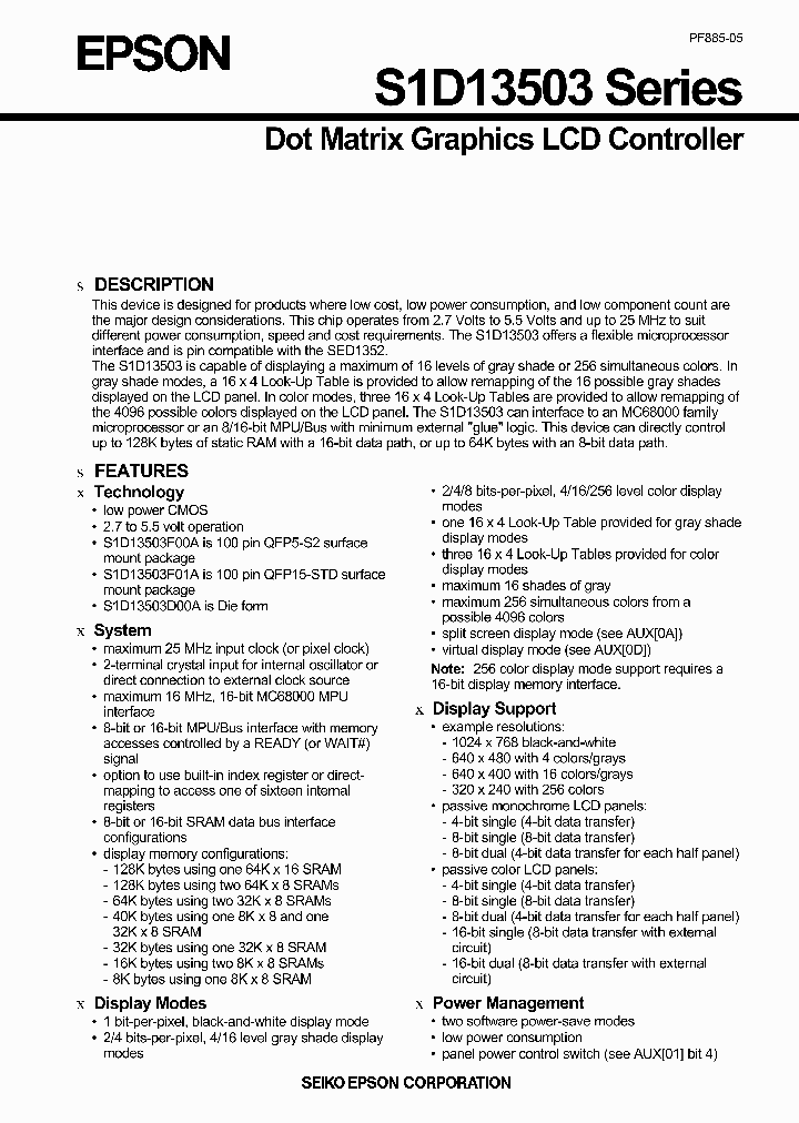 S1D13503F01A_7292100.PDF Datasheet