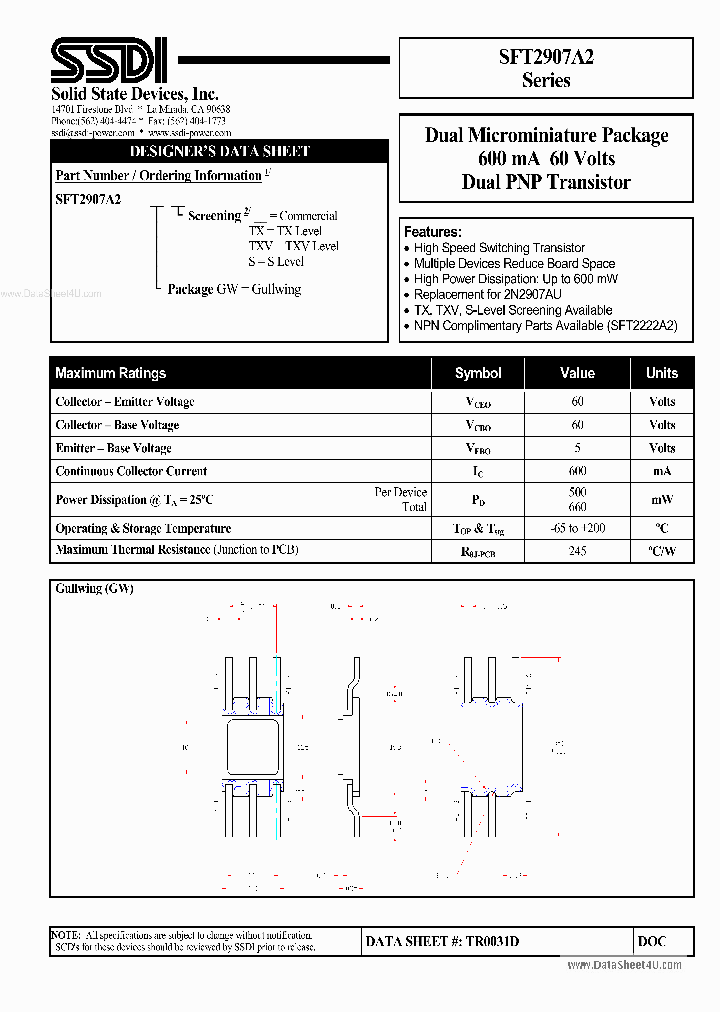 SFT2907A2_7302044.PDF Datasheet
