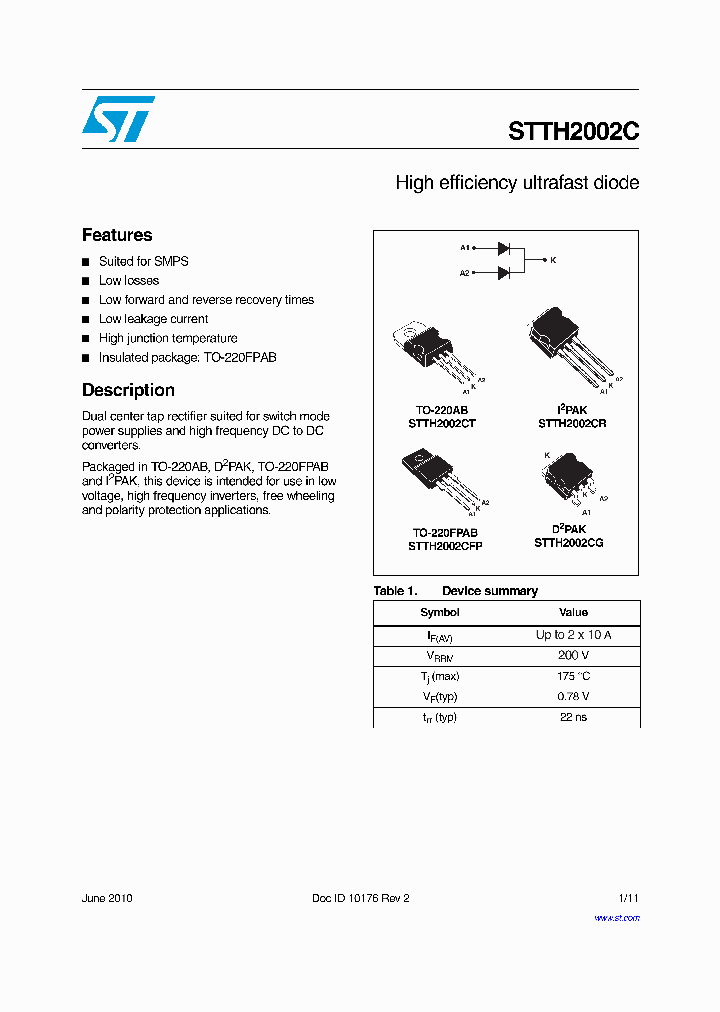 STTH2002CFP_7309343.PDF Datasheet