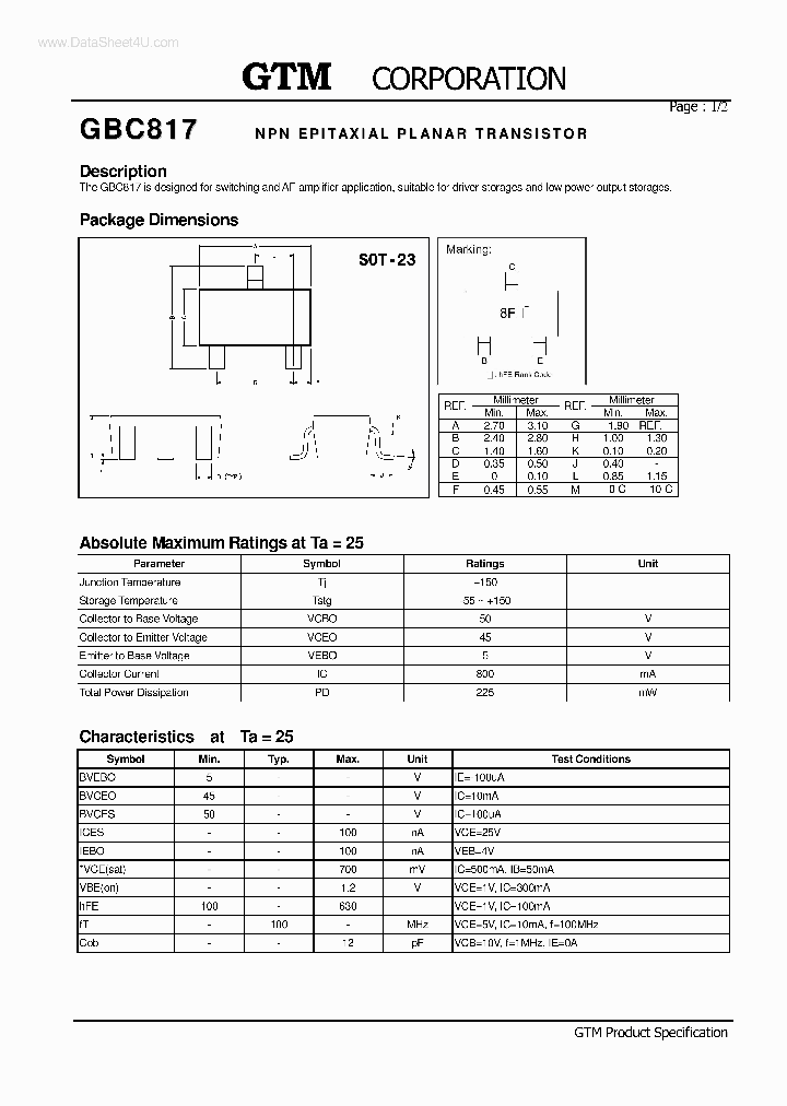 GBC817_7314310.PDF Datasheet