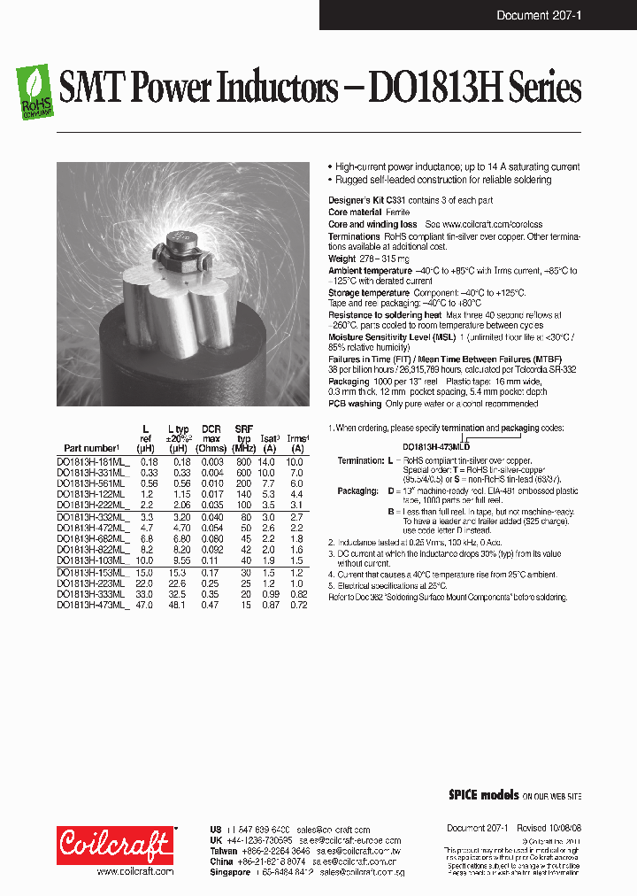 DO1813H-153MLB_7315043.PDF Datasheet