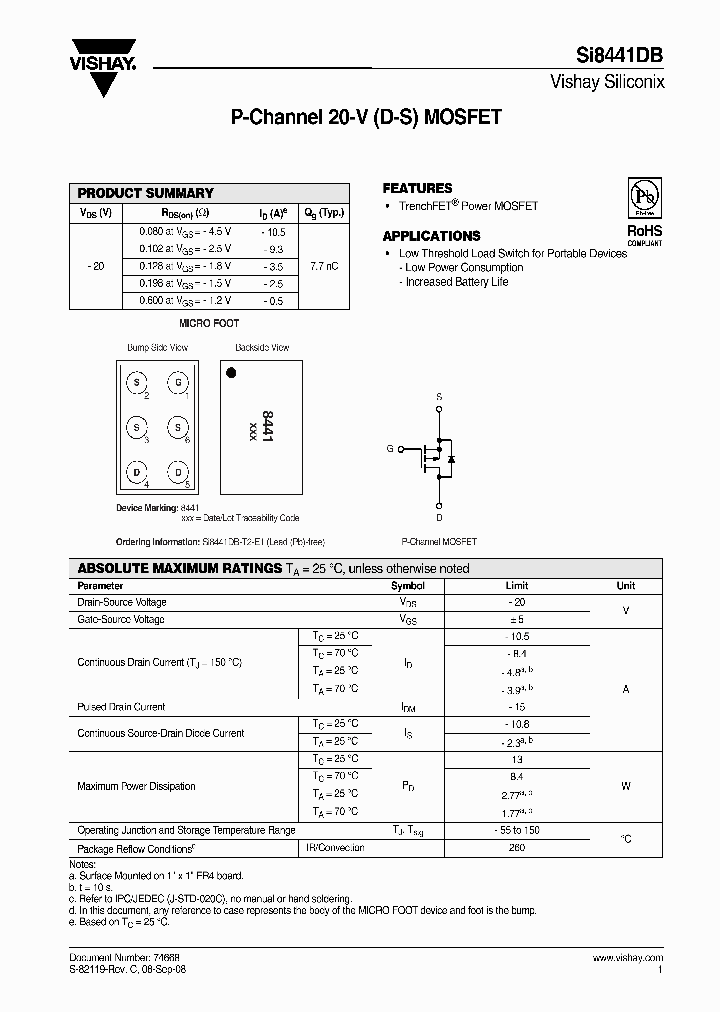 SI8441DB-T2-E1_7316554.PDF Datasheet