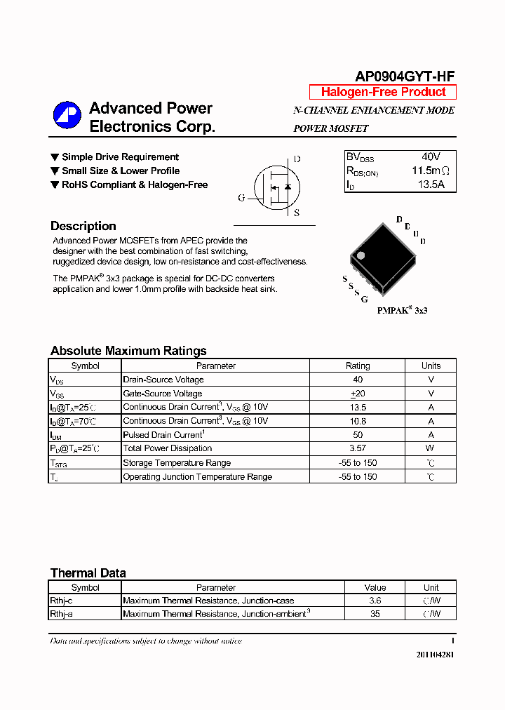 AP0904GYT-HF_7317732.PDF Datasheet