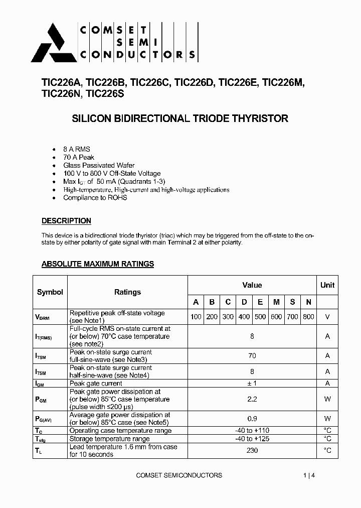 TIC226A12_7320059.PDF Datasheet