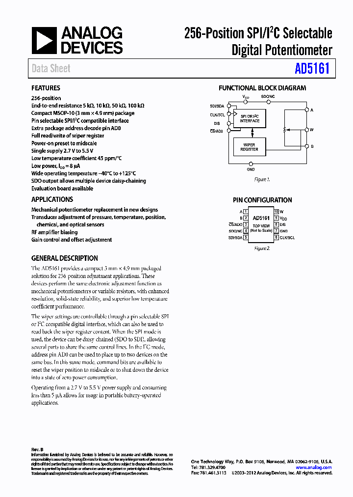 EVAL-AD5161EBZ_7320089.PDF Datasheet