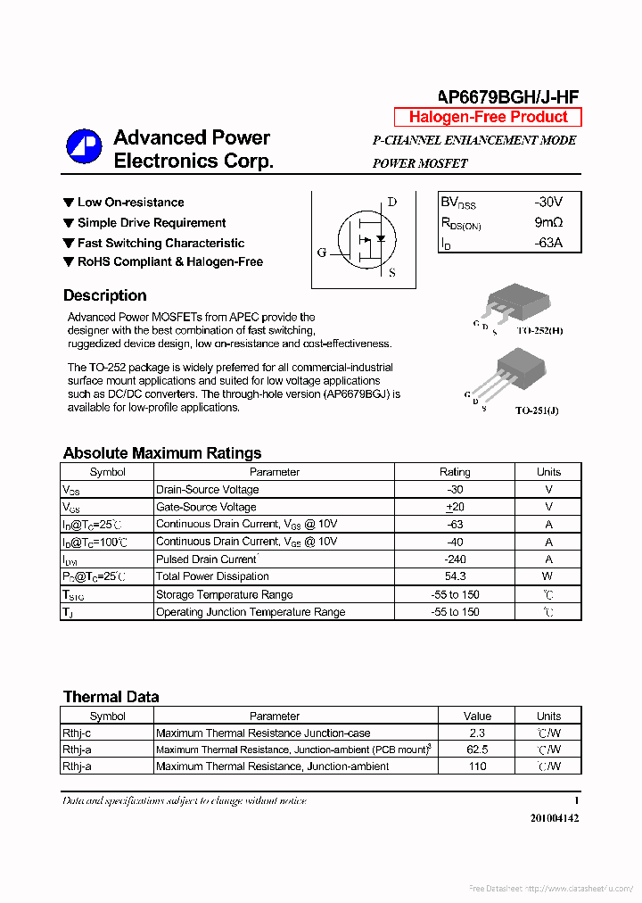 AP6679BGH-HF_7320672.PDF Datasheet