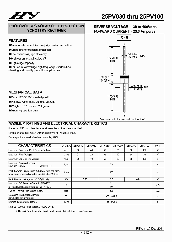 25PV030_7321119.PDF Datasheet