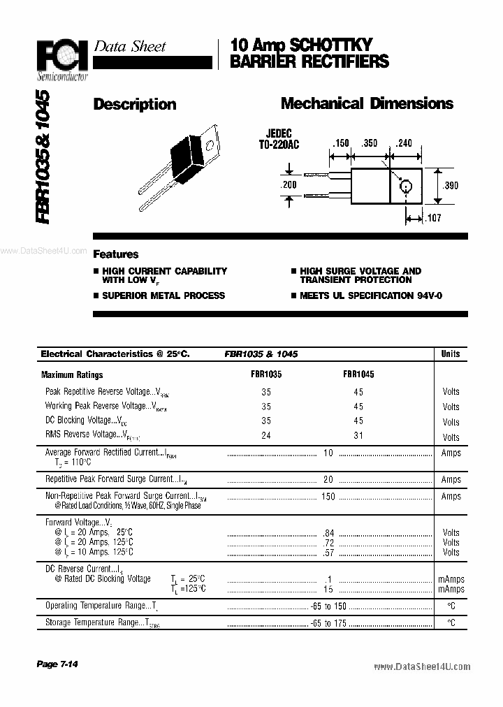 FBR1035_7323649.PDF Datasheet