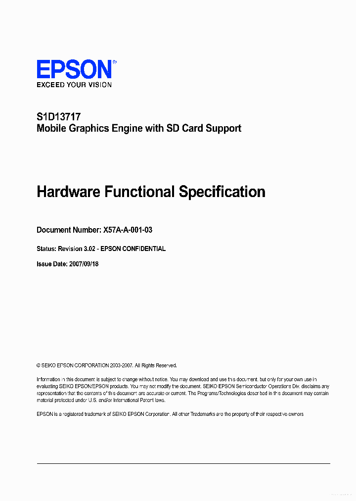 S1D13717_7328064.PDF Datasheet