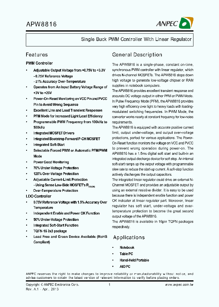APW8816_7334868.PDF Datasheet