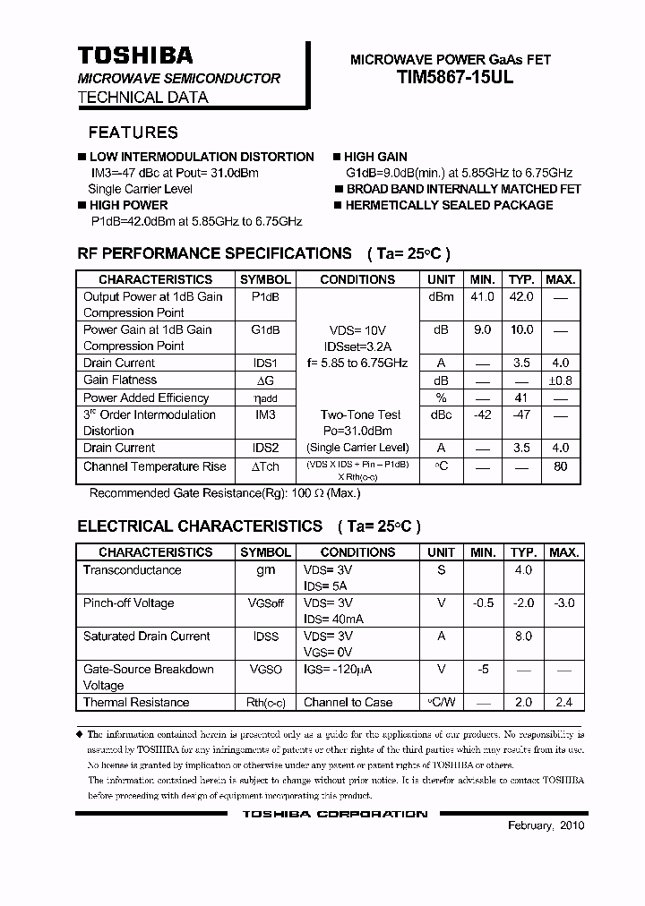 TIM5867-15UL_7335166.PDF Datasheet