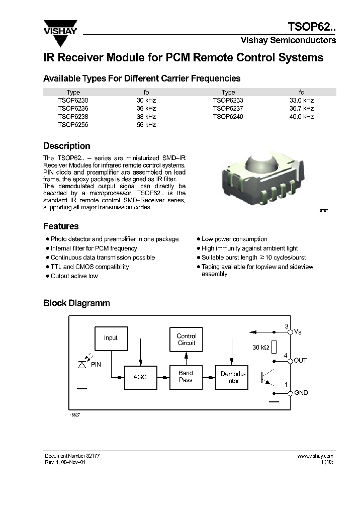 TSOP6238TT_7338302.PDF Datasheet