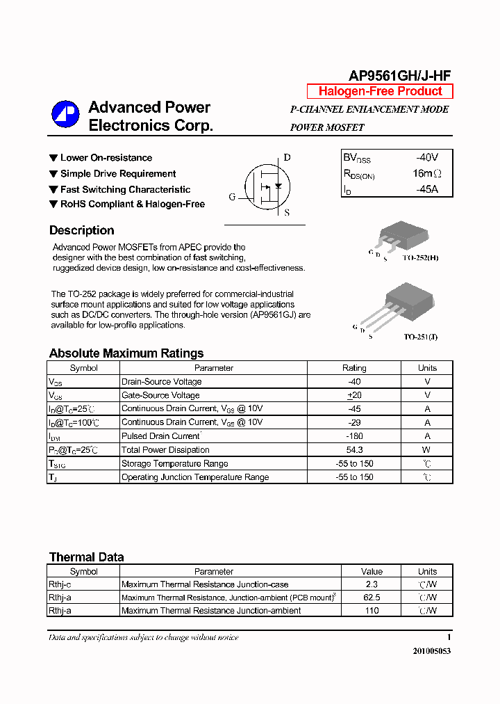 AP9561GH-HF_7339931.PDF Datasheet