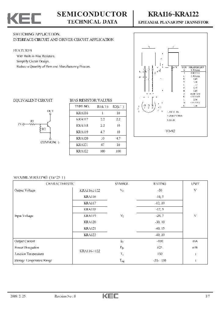 KRA120_7341872.PDF Datasheet